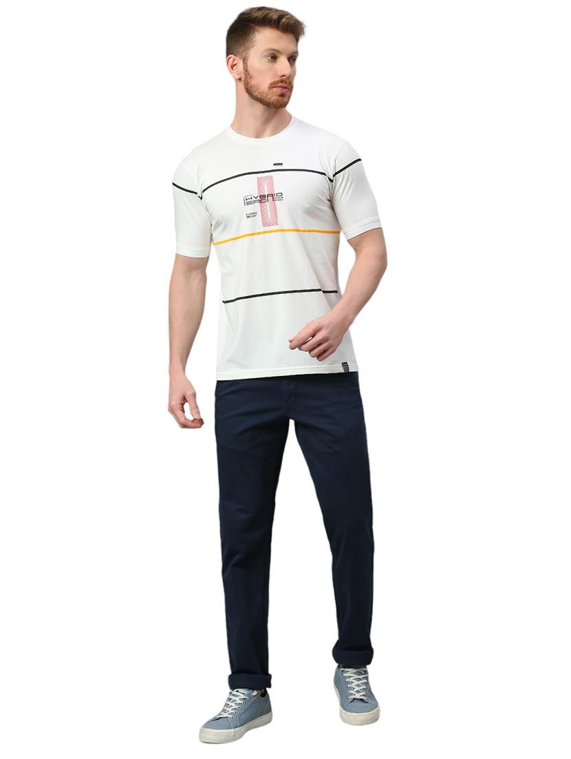 men front print short sleeve t-shirt - 21078786 - Standard Image - 4