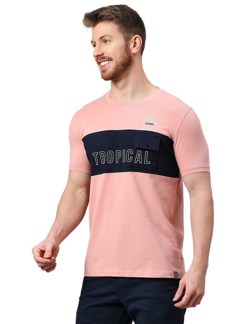 men chest print short sleeve t-shirt - 21078803 - Standard Image - 1
