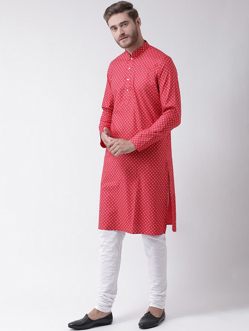 men self design kurta churidar set - 21078823 - Standard Image - 1