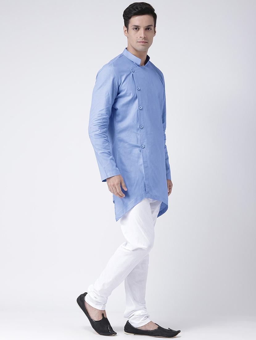 men solid kurta bottom ethnic wear set - 21078856 -  Standard Image - 1