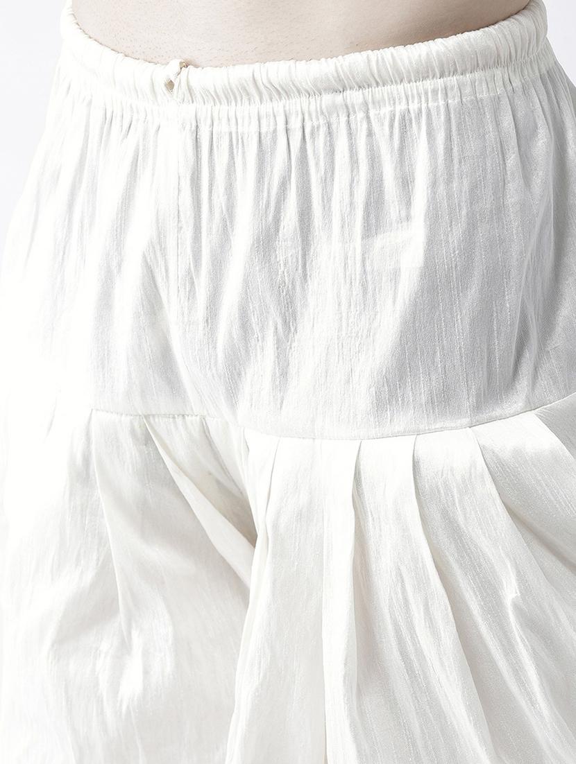 men white dhoti kurta ethnic wear set with jacket - 21079465 - Standard Image - 4
