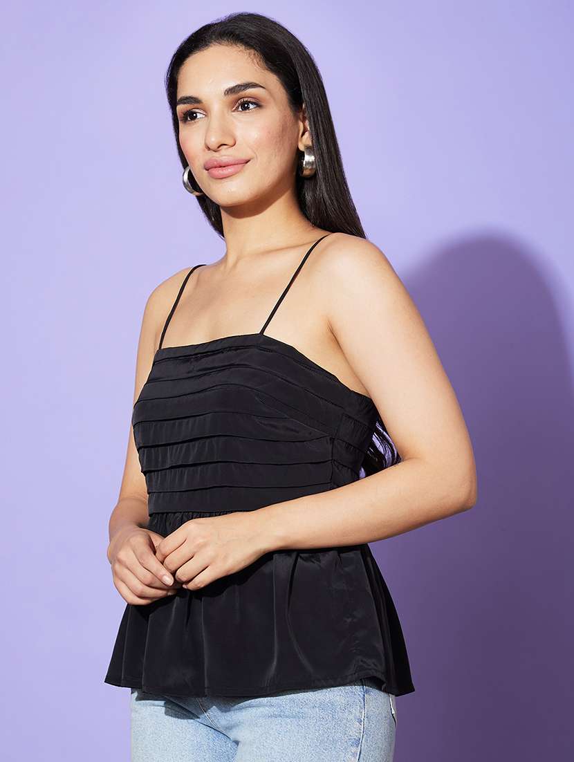 women solid color peplum top - 21081690 -  Standard Image - 1