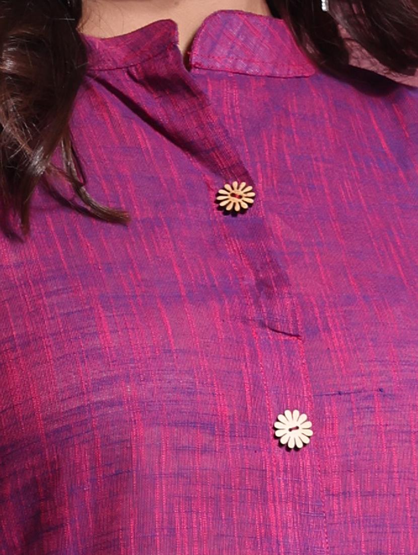women solid a-line kurta - 21081765 - Standard Image - 4