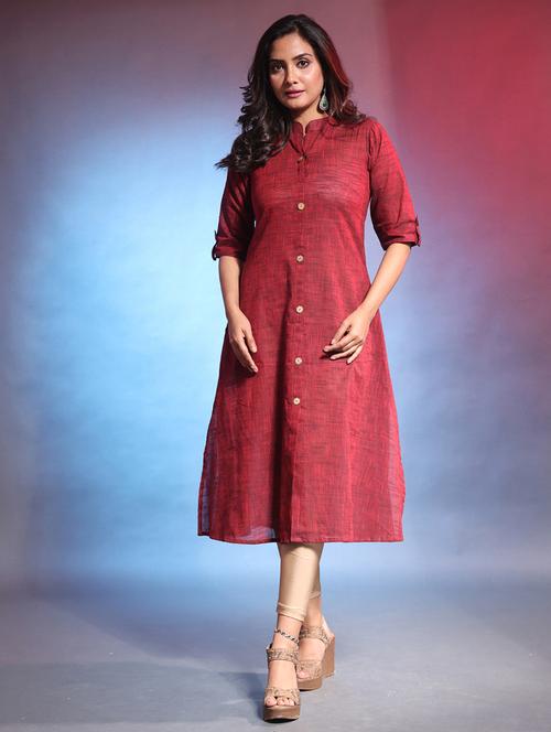 women solid a-line kurta - 21081767 - Standard Image - 0