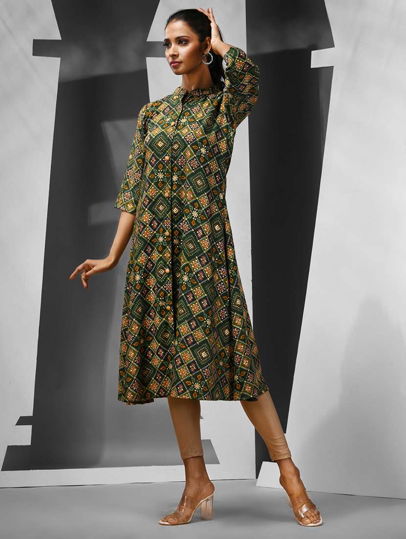 women printed a-line kurta - 21081798 -  Standard Image - 1
