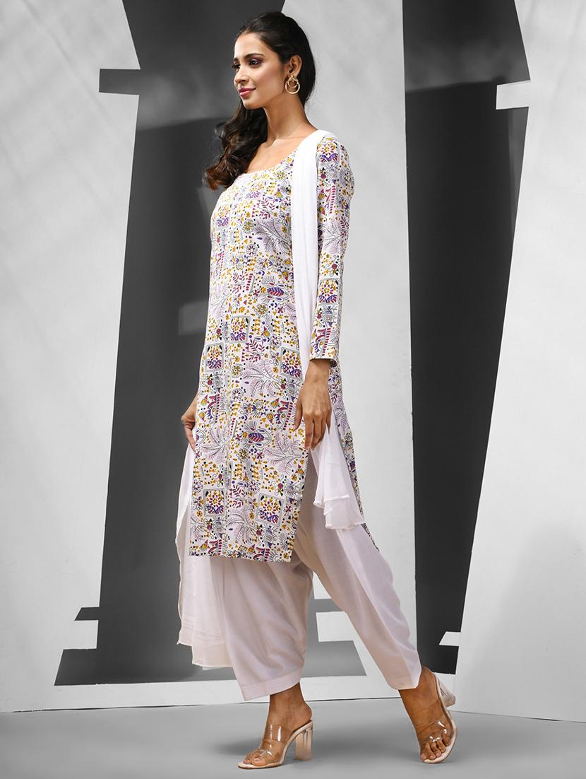 women printed straight kurta - 21081802 -  Standard Image - 1