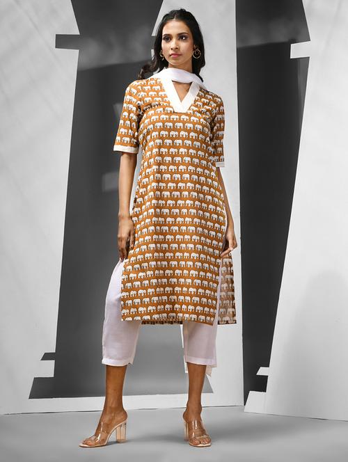 women printed straight kurta - 21081804 - Standard Image - 0