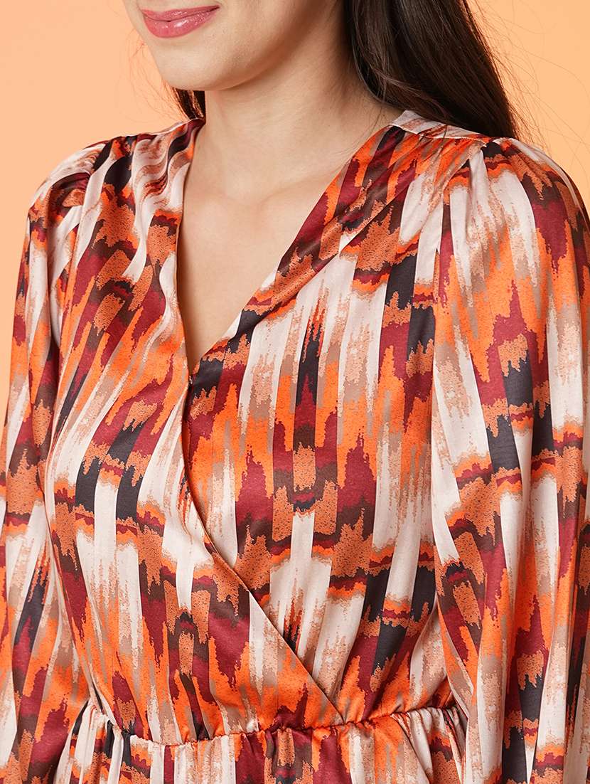 women abstract printed full leg jumpsuit - 21081836 -  Standard Image - 4