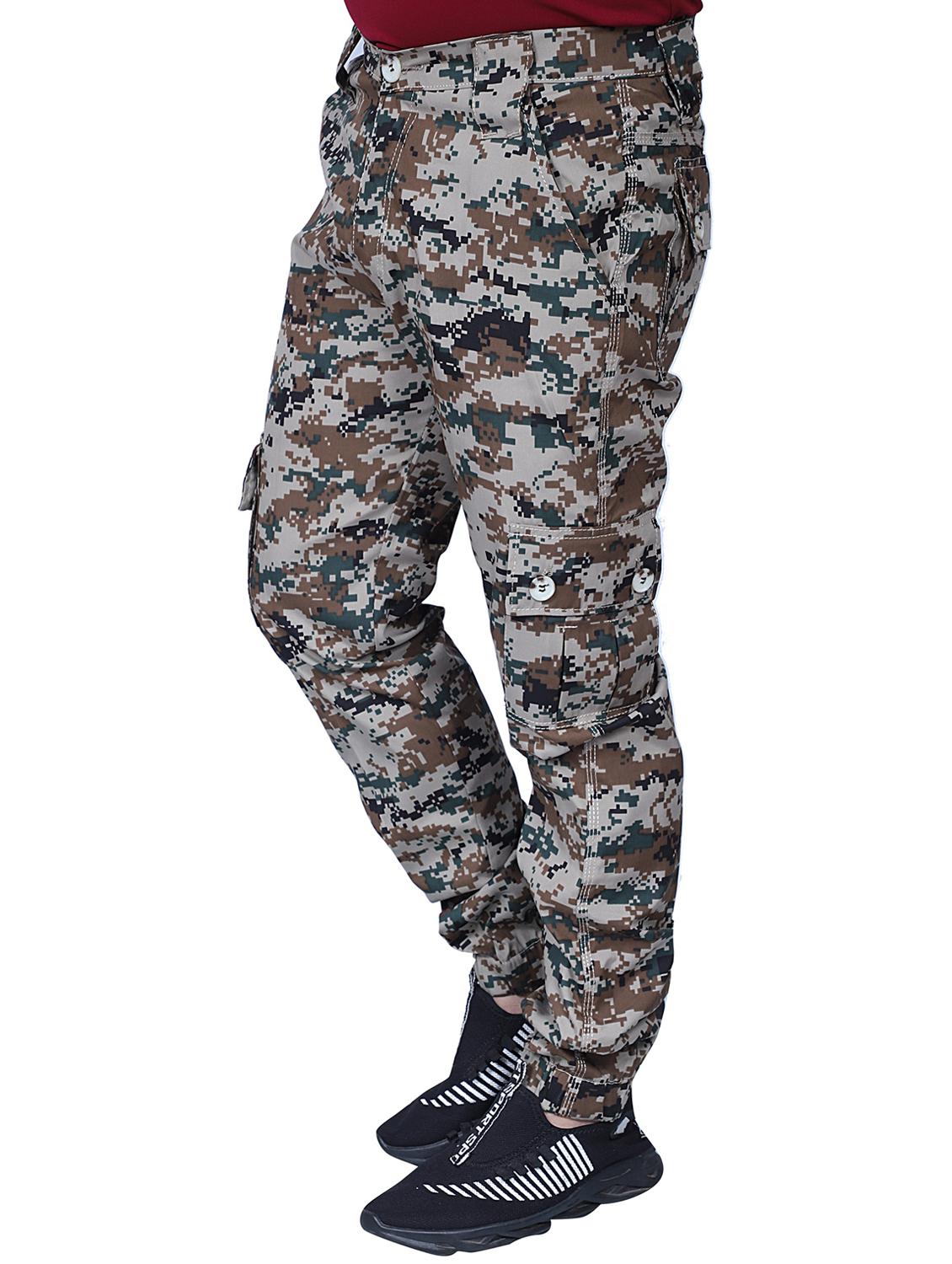 men mid-rise camouflage casual trouser - 21081971 - Standard Image - 1