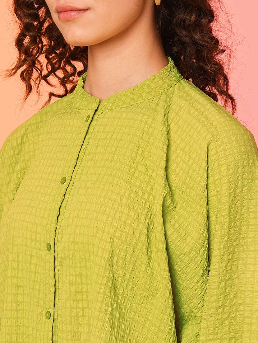 lime polyester regular top - 21082098 -  Standard Image - 4