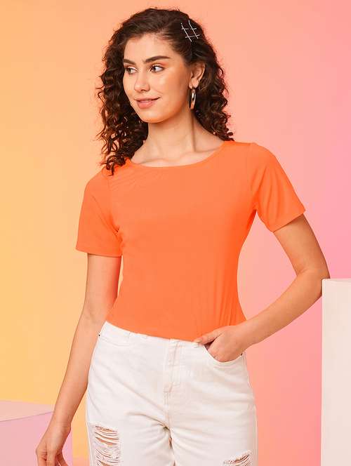 women solid color backless top - 21082099 -  Standard Image - 0