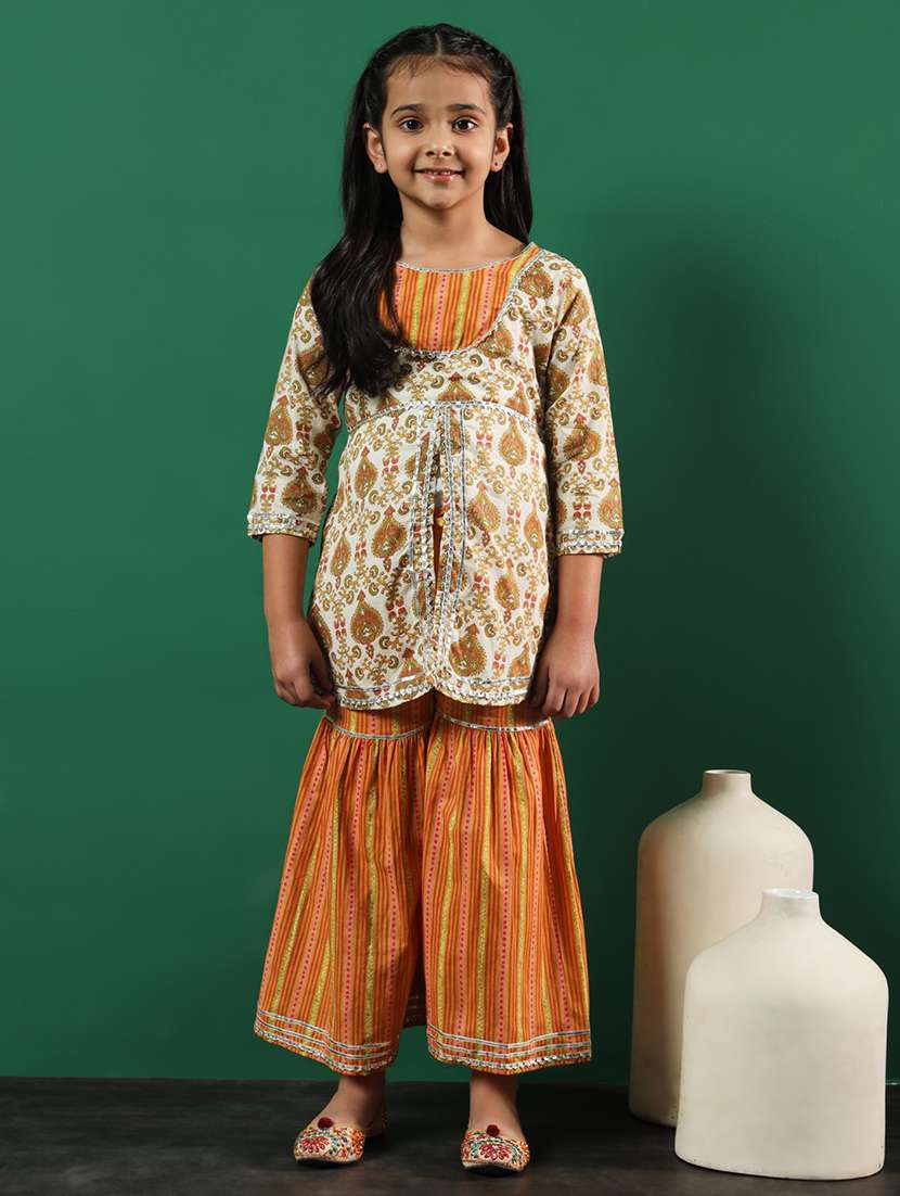 off white cotton suit set