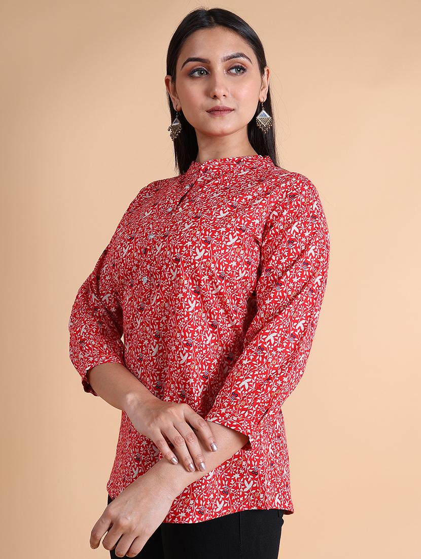 women floral printed regular top - 21083085 - Standard Image - 1