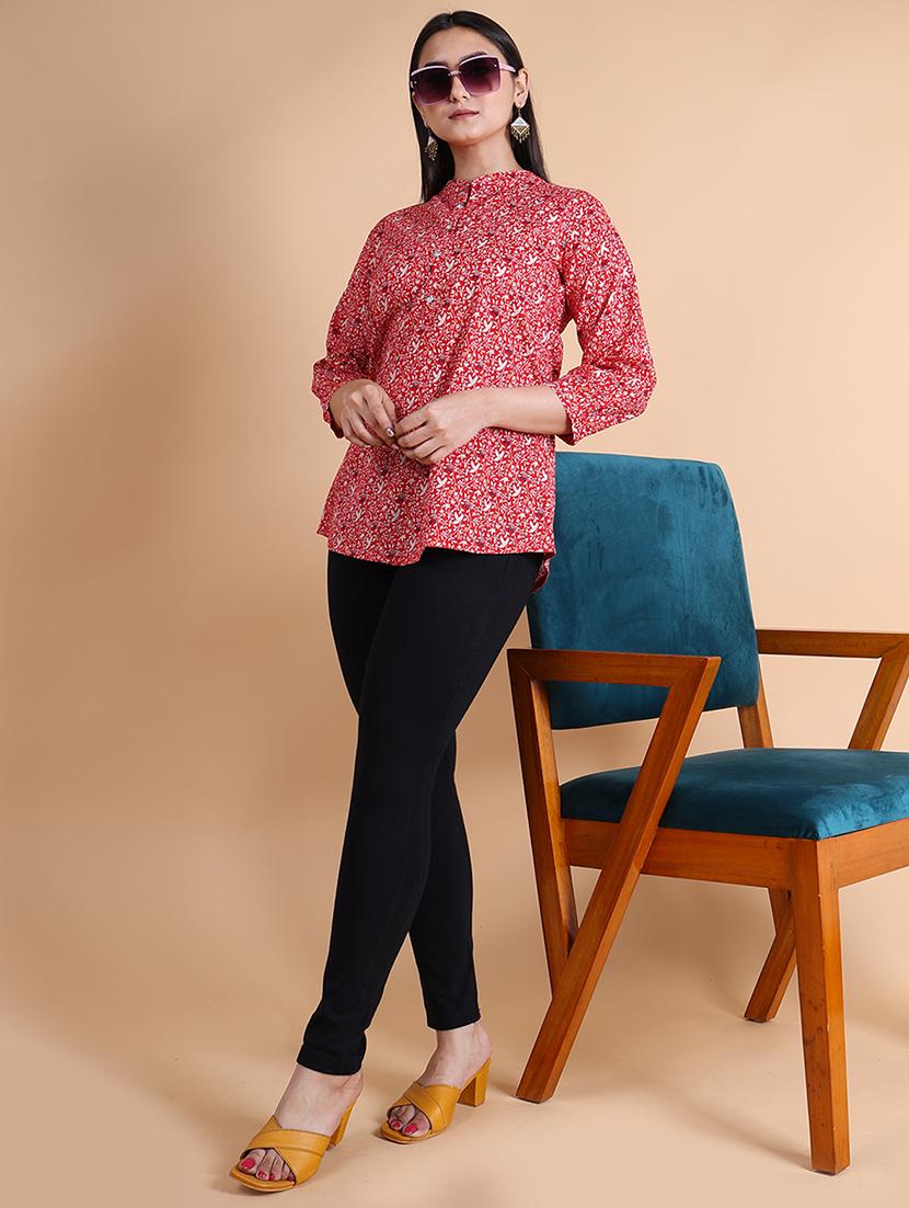 women floral printed regular top - 21083085 - Standard Image - 4
