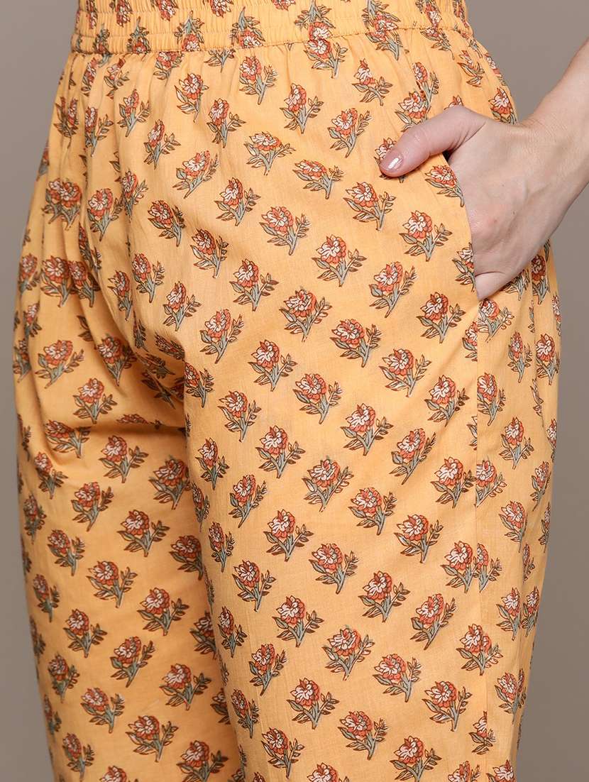 women mellow yellow round neck suit set - 21087707 -  Standard Image - 4