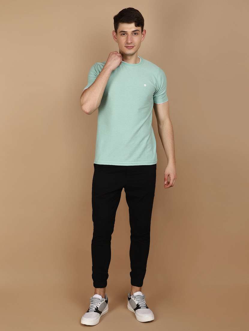 men solid mid rise jogger - 21092589 -  Standard Image - 4