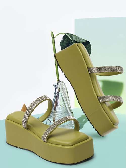 women slip on wedge sandal - 21092890 -  Standard Image - 0