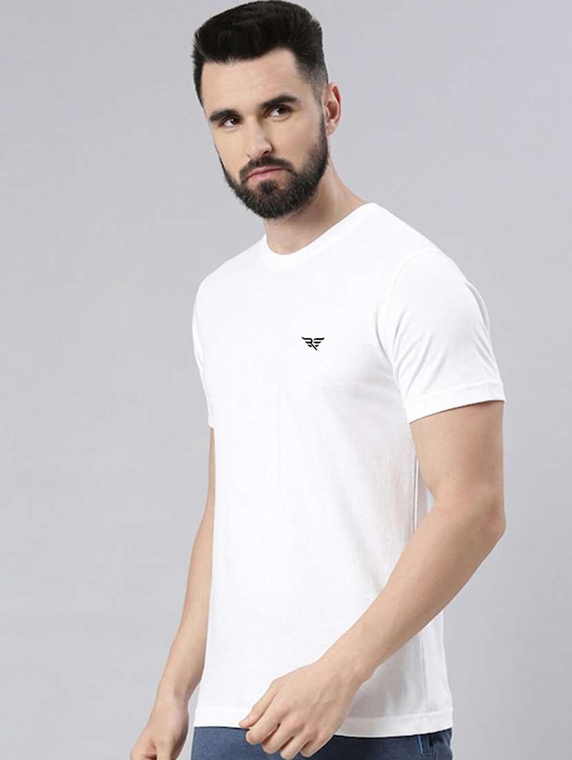 white cotton plain tshirt - 21093694 -  Standard Image - 1