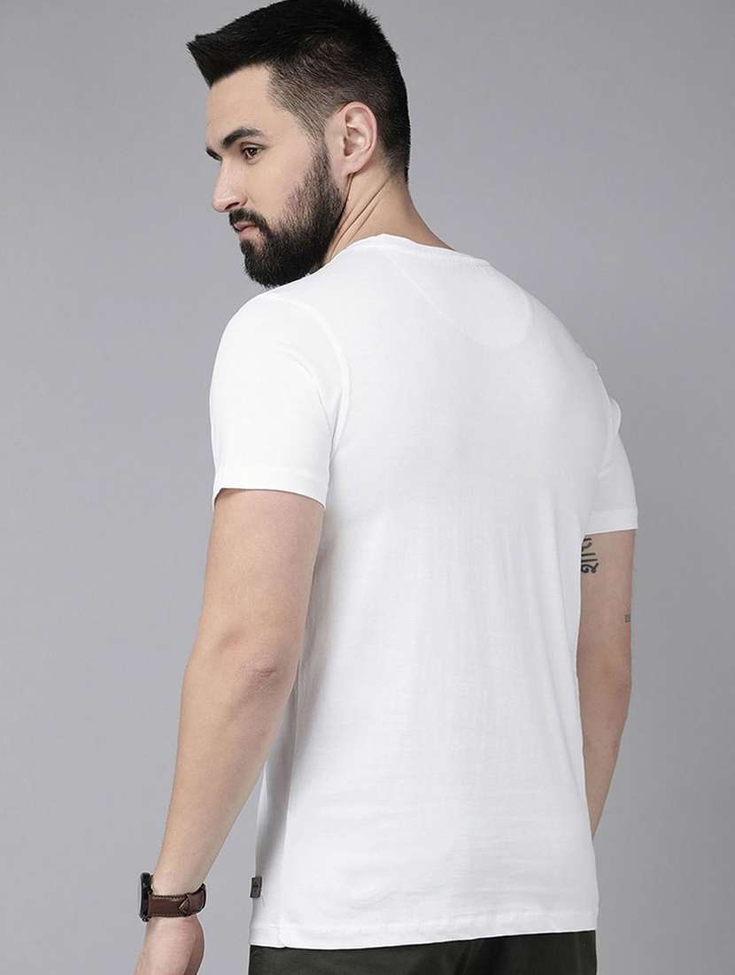 white cotton plain tshirt - 21093694 -  Standard Image - 1