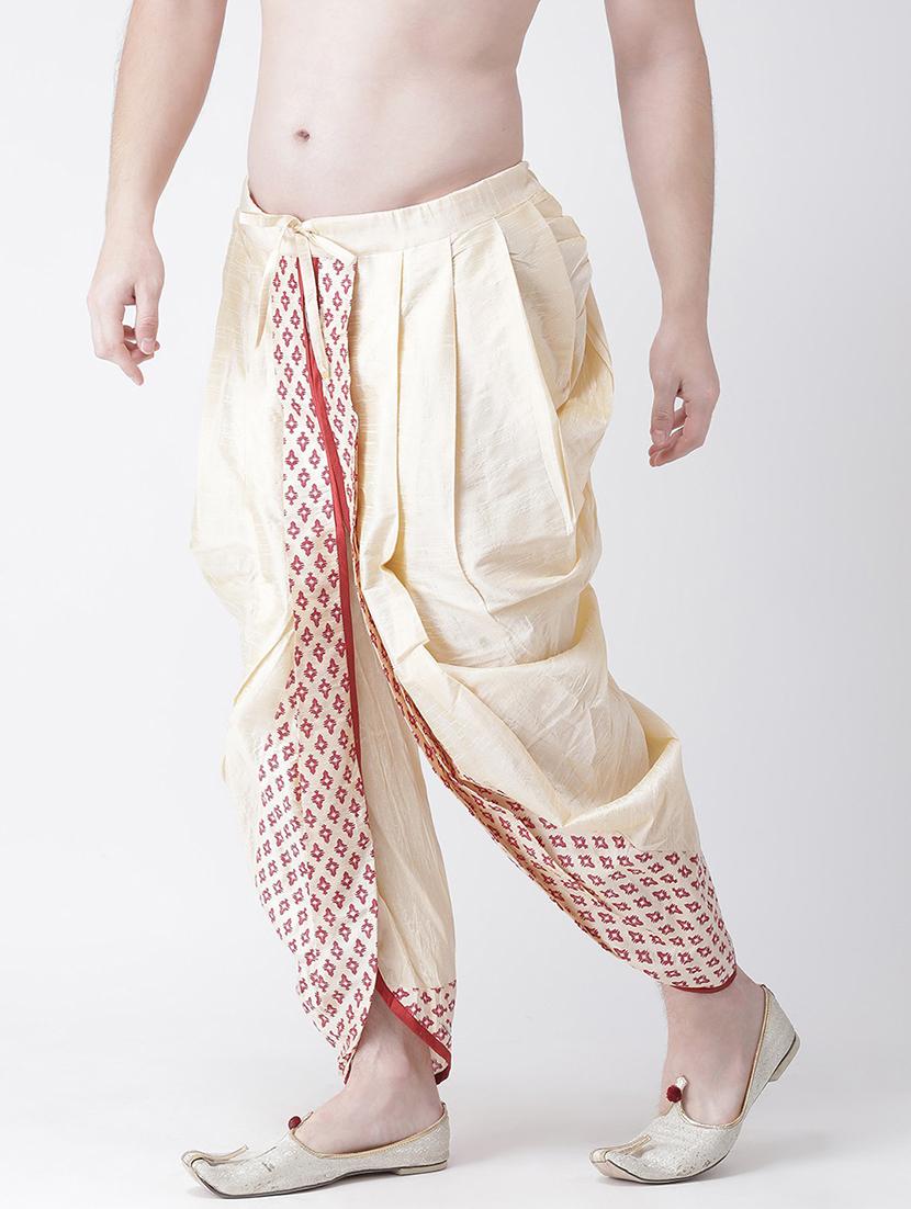 men placement print mid rise dhoti - 21093955 - Standard Image - 1
