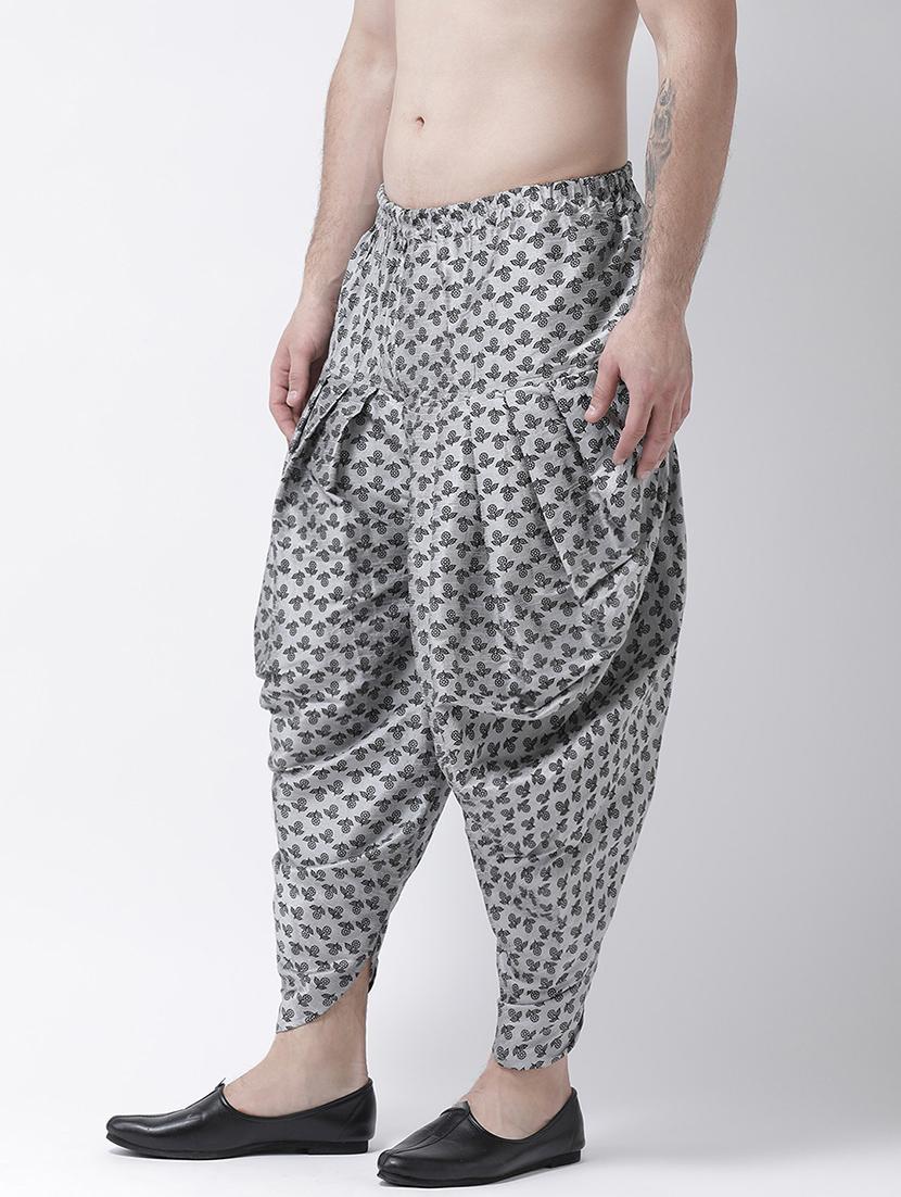 men mid rise printed dhoti - 21093970 - Standard Image - 1