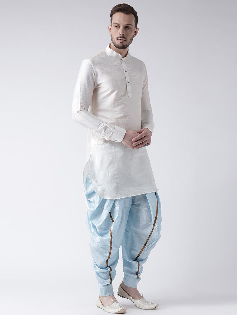 men long sleeve dhoti kurta set - 21093996 - Standard Image - 1