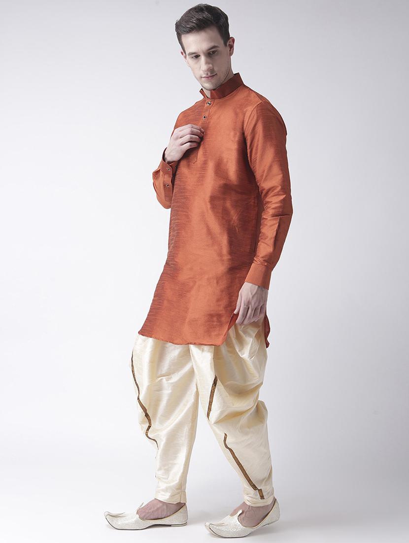 men long sleeve dhoti kurta set - 21093997 -  Standard Image - 1