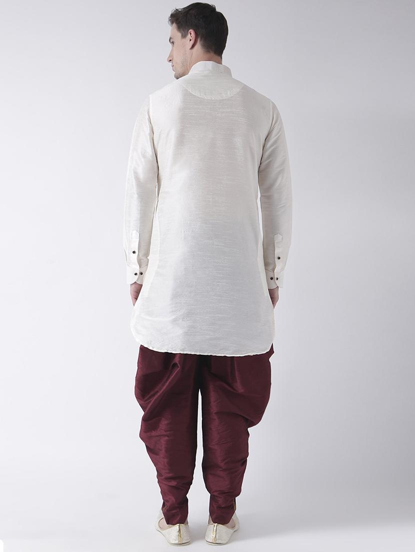 men long sleeve dhoti kurta set - 21094002 -  Standard Image - 1