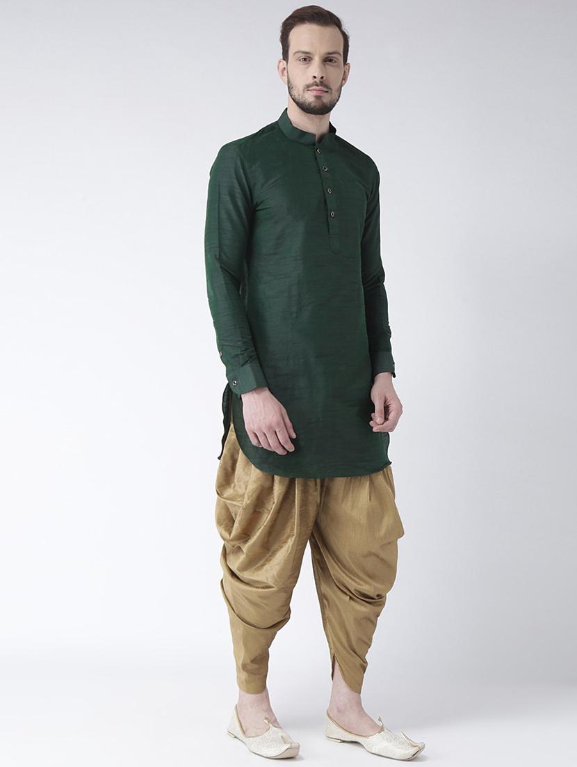 men long sleeve dhoti kurta set - 21094020 - Standard Image - 1