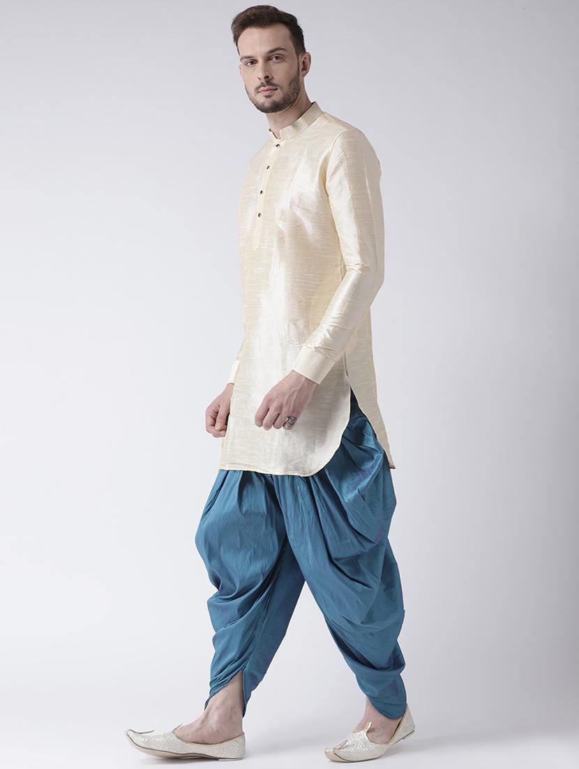 men long sleeve dhoti kurta set - 21094024 - Standard Image - 1