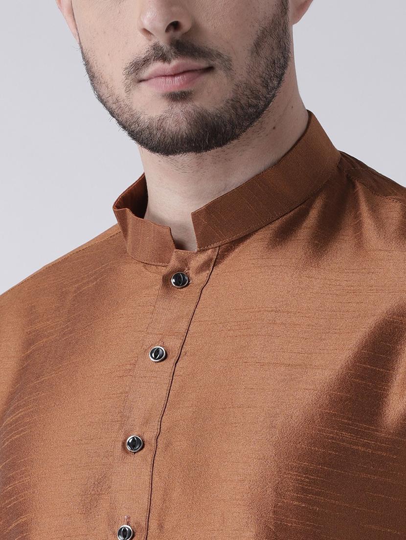 men long sleeve dhoti kurta set - 21094040 - Standard Image - 4