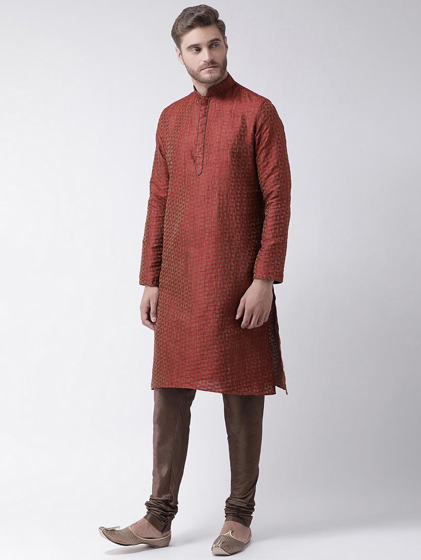 men self designed kurta churidar set - 21096707 - Standard Image - 1