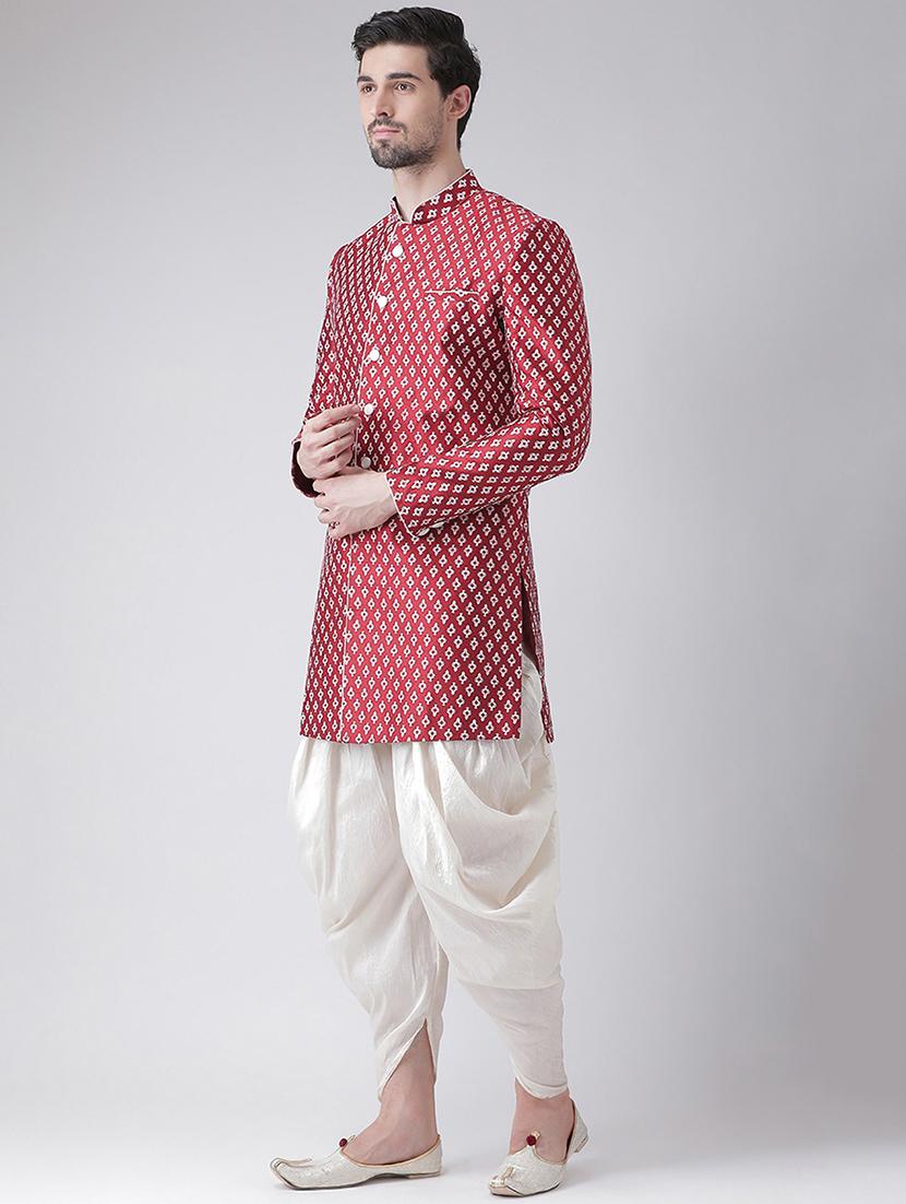 men self design sherwani ethnic wear set - 21098395 -  Standard Image - 1