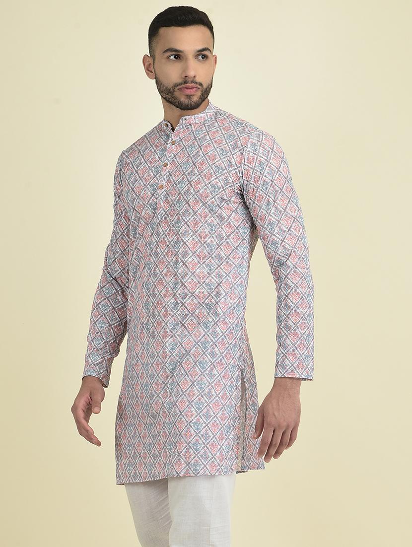 multi colored georgette short kurta - 21098449 -  Standard Image - 1