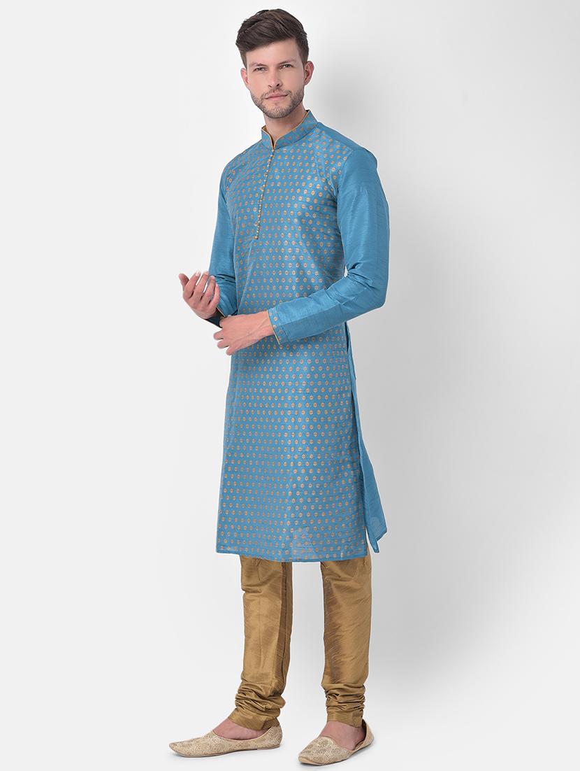 men self design long kurta - 21098480 -  Standard Image - 1