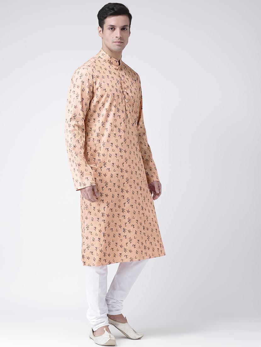 men printed regular long kurta - 21098628 -  Standard Image - 1