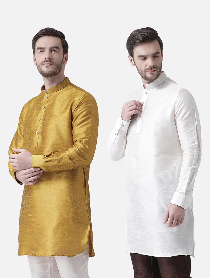 men self designed pathani kurta combo - 21098790 - Standard Image - 1