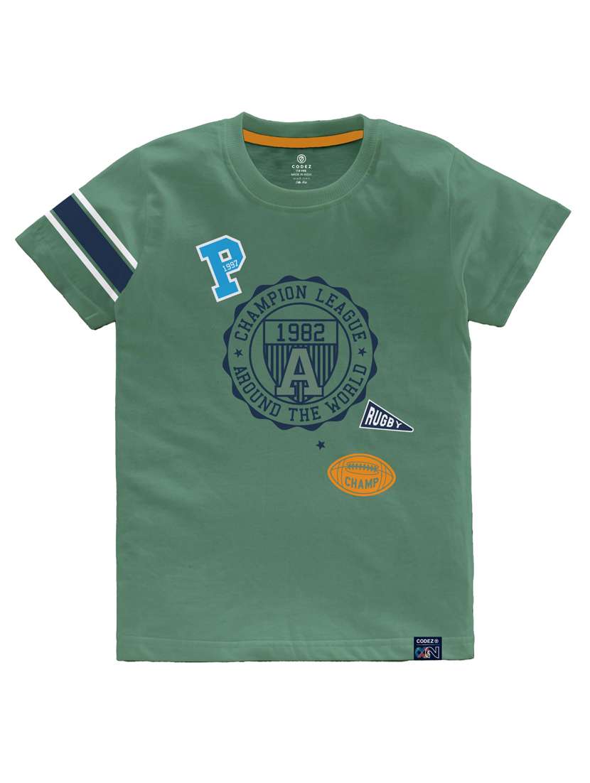 boys round neck printed t-shirt combo - 21098990 -  Standard Image - 1