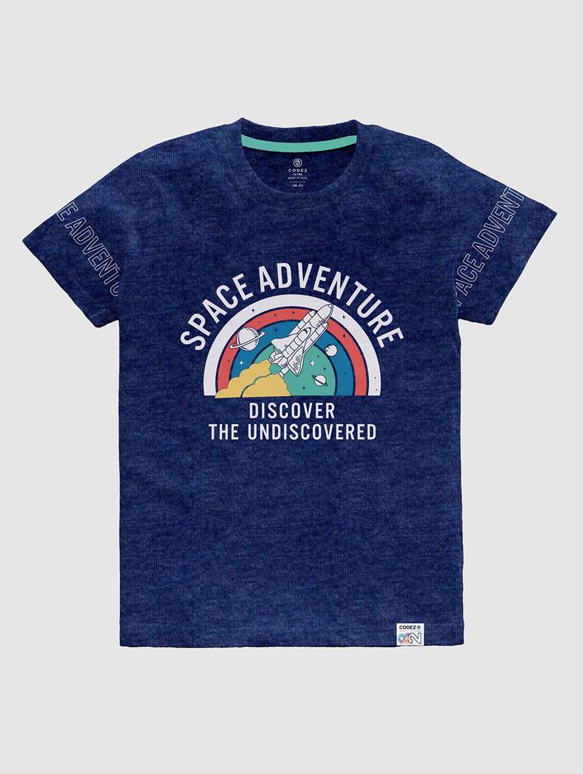 boys round neck graphic regular t-shirt