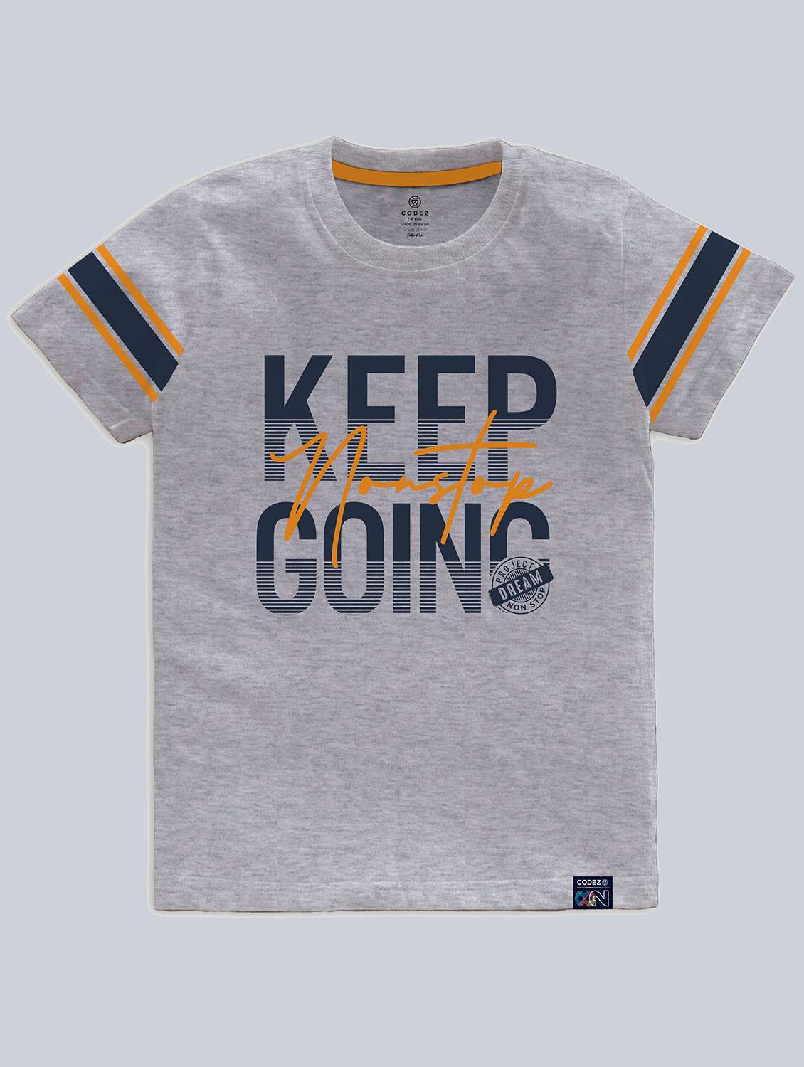 boys round neck typographic regular t-shirt