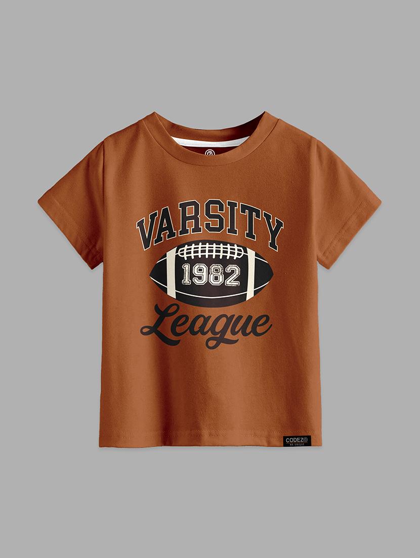 brown front printed t-shirt - 21099160 - Zoom Image - 0
