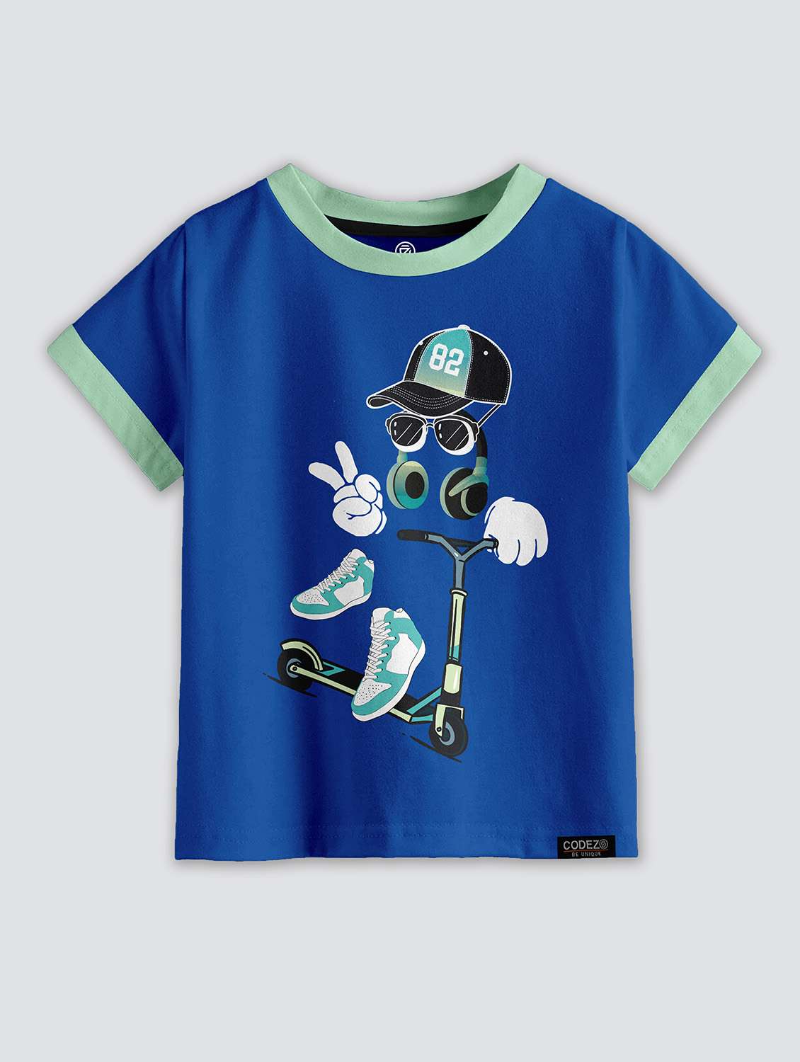 boys round neck printed set of 2 regular t-shirt - 21099183 -  Standard Image - 1