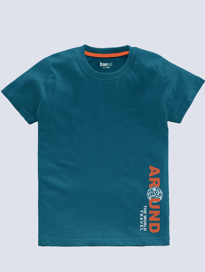 boys round neck printed set of 2 regular t-shirt - 21099365 -  Standard Image - 1