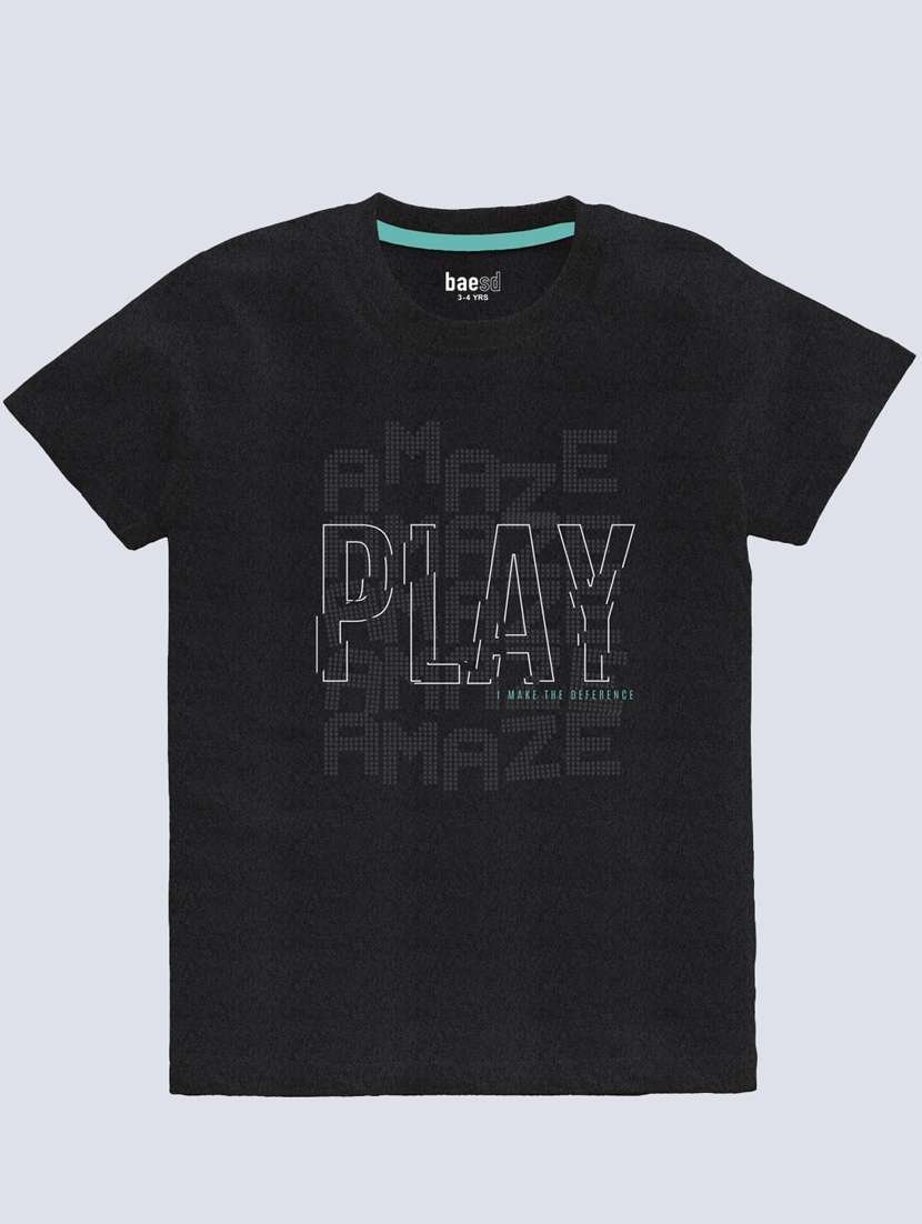 boys round neck printed set of 2 regular t-shirt - 21099368 -  Standard Image - 1