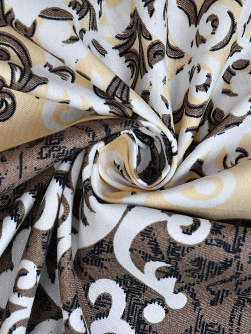 mayuri overseas presents 8 pcs diwan set - 1 single bedsheet, 2 bolster covers, 5 cushion covers - multicolor - 21099456 -  Standard Image - 1