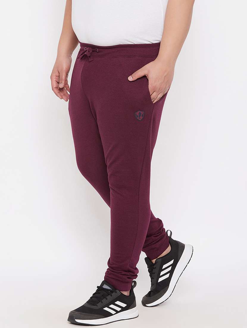 men solid mid rise full length jogger - 21099515 -  Standard Image - 1