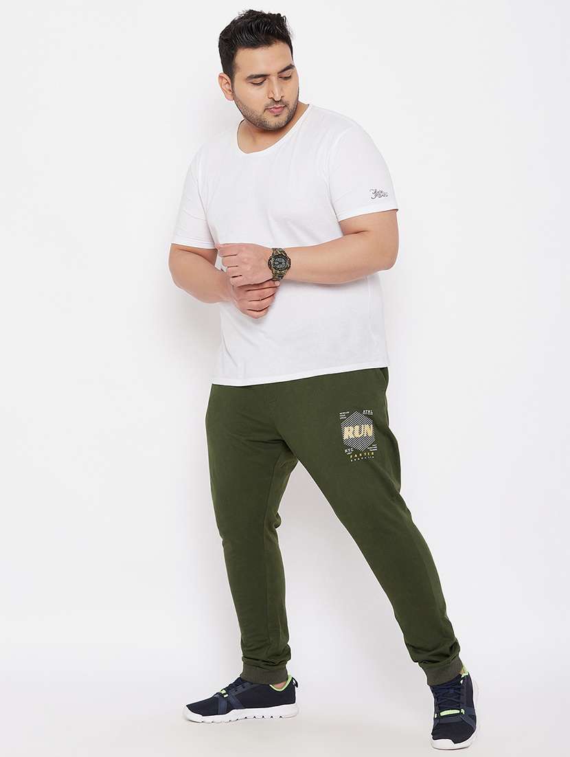men placement print mid rise full length jogger - 21099525 -  Standard Image - 4