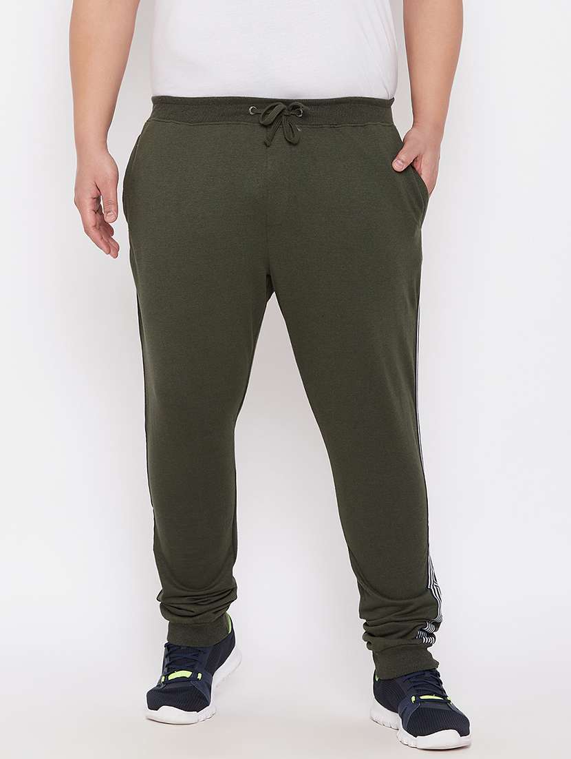 olive cotton blend joggers track pant