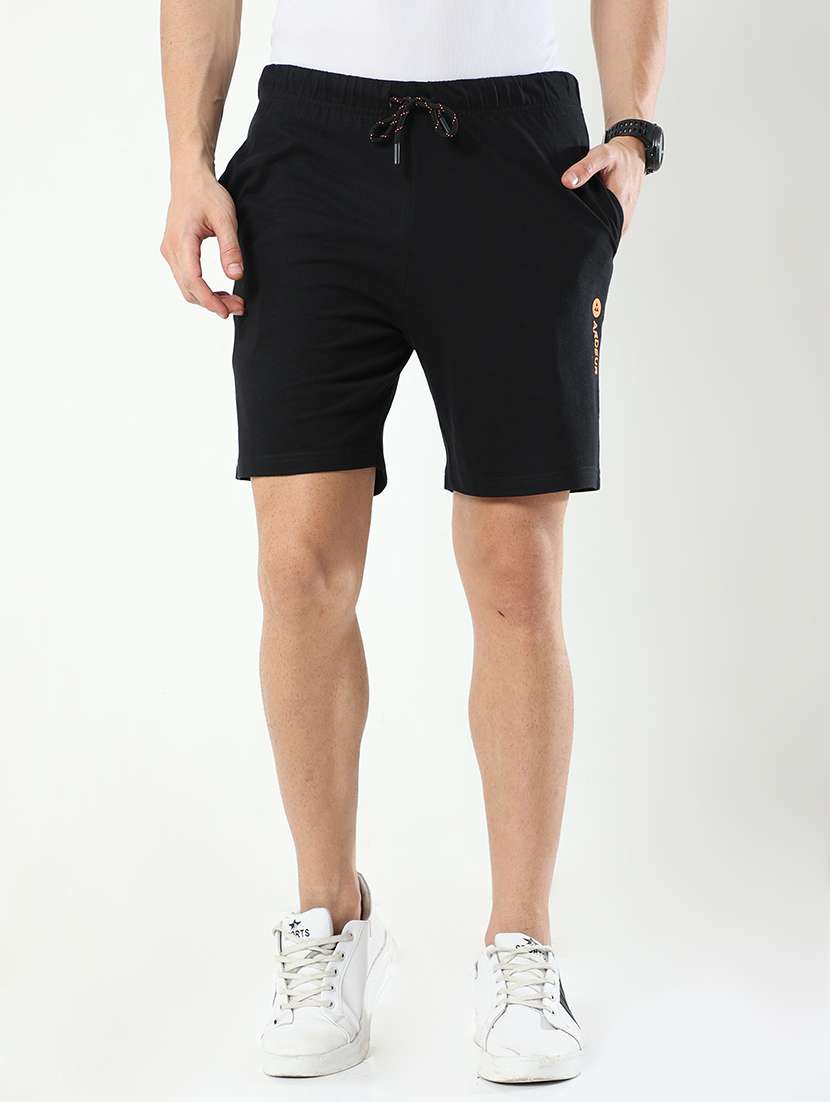black cotton blend  short