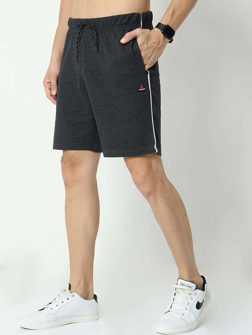 charcoal cotton blend  short